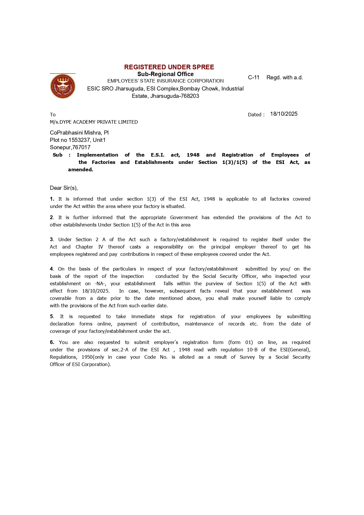 ESI- of Company (1)_page-0001